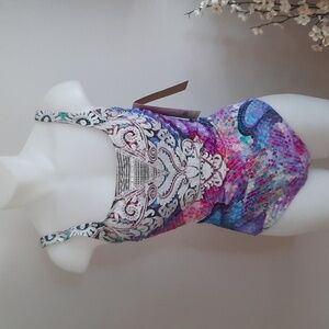 Gottex Multicolor Paisley Mosaic One-Piece Swimsuit
